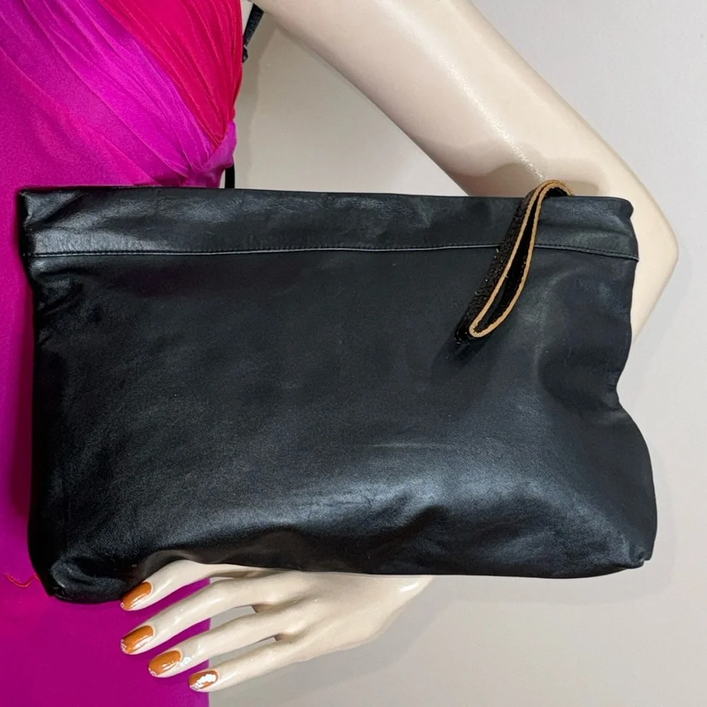 Crouch & Fitzgerald Leather Clutch Bag